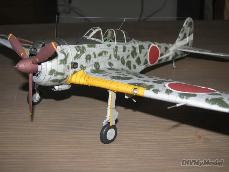 DIYMyModeI-rompecabezas de ki-43ii japon&eacute;s para ni&ntilde;os, rompecabezas juguete de hecho a mano, accesorios de pel&iacute;cula-4