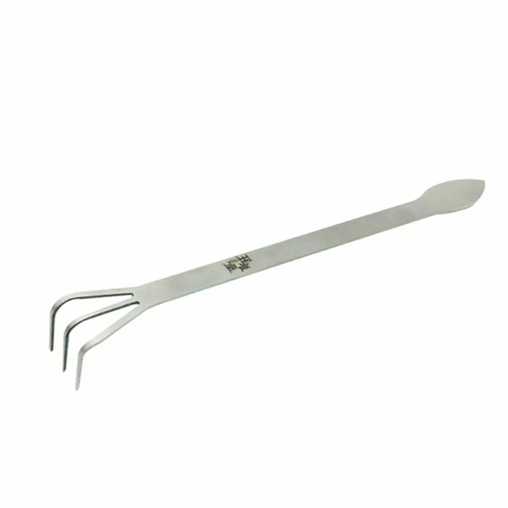 

Gardening Stainless Steel Rake With Soil Pressing Rake Bonsai Carrot Rake Gardening Shovel Loose Soil Gardening Tool