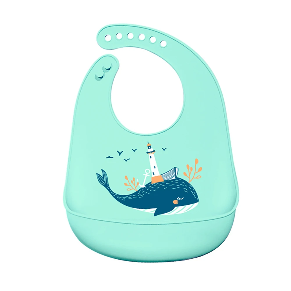 Силиконовые детские нагрудники детский мультяшный водонепроницаемый нагрудник