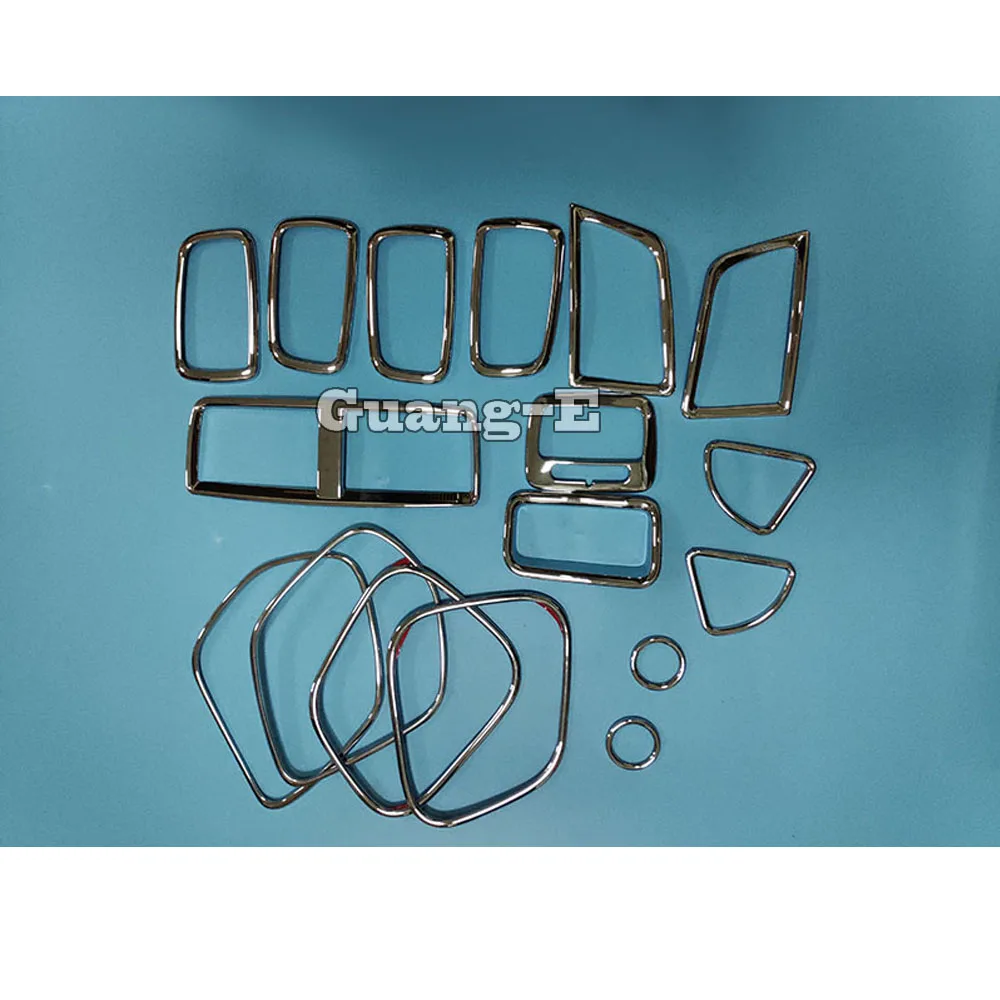 

ABS cup glass window Switch handle bowl vent outlet cup rear air condition panel trim lamp 21pcs For Mitsubishi ASX 2013-2015