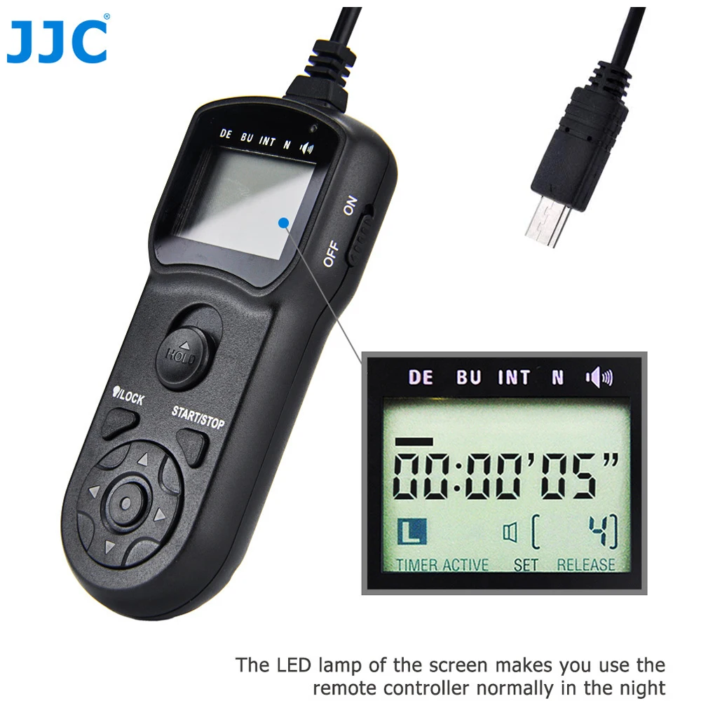 JJC-intervalómetro de RM-SPR1, mando a distancia para Sony ZV1, A7SIII, A7RIV, A7RIII, A7RII, A7III, A7II, A7SII, A6100, A6300, A6400, A6600