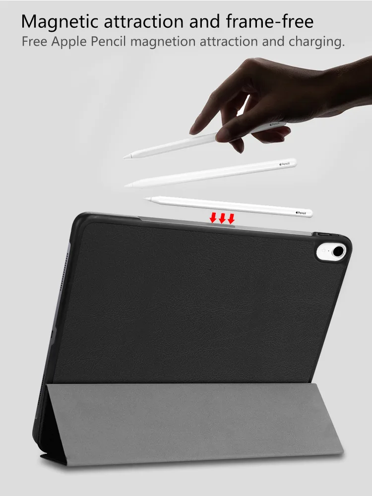 Чехол для Ipad Pro 11 2018 с держателем карандашей умный мягкий чехол из ТПУ дюймов Capa Auto