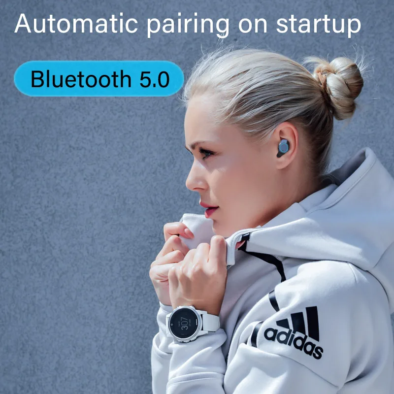 

New G06 5.0 Bluetooth 9D Stereo Earphone Wireless Headphones IPX7 Waterproof Touch Earbuds Sport Headset LED Display Earphones