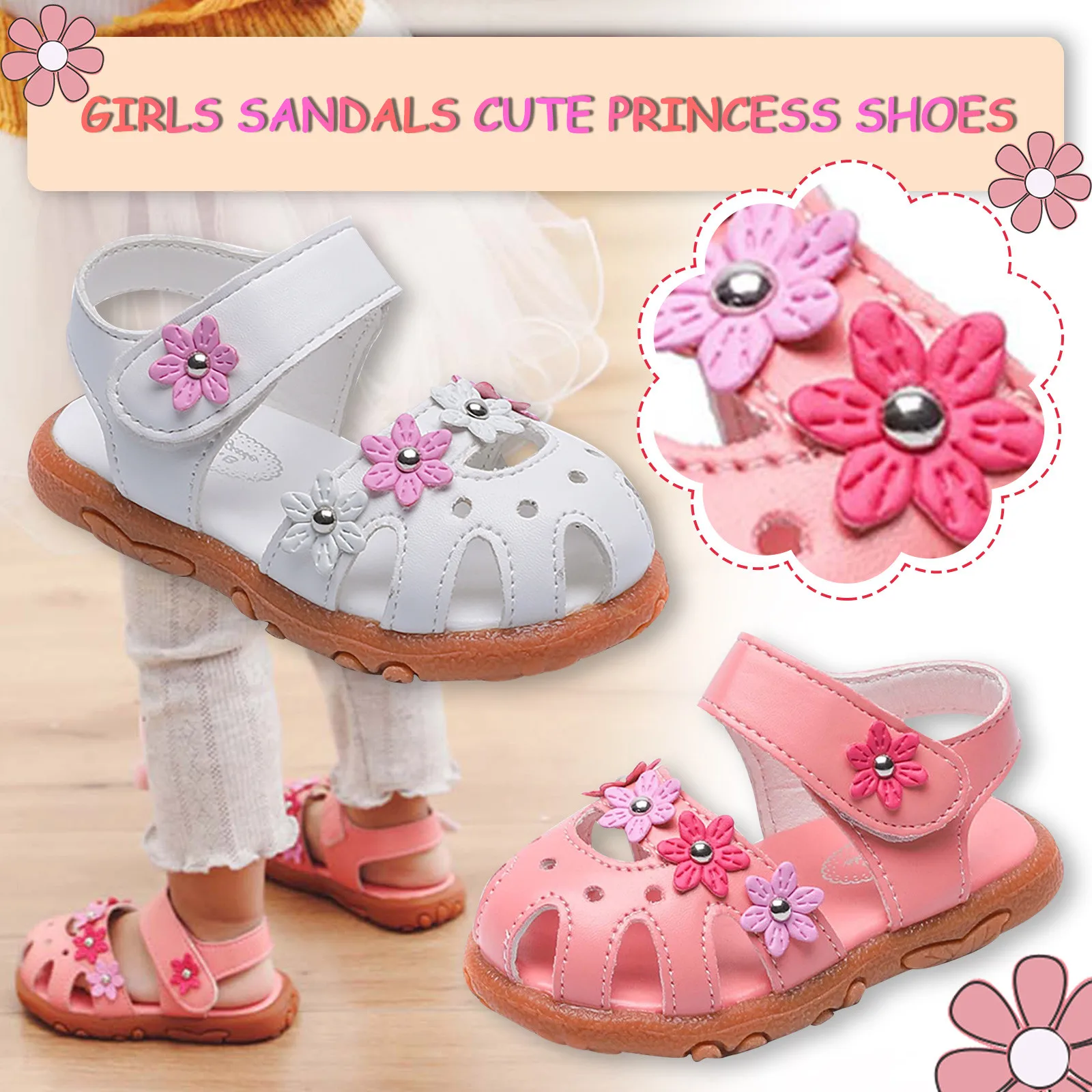 

Infant Toddler Sandals For Girl Little Baby Kids Girls Flower Single Princess Party Shoes Baby Girl Sandals обђв для новоѬожден