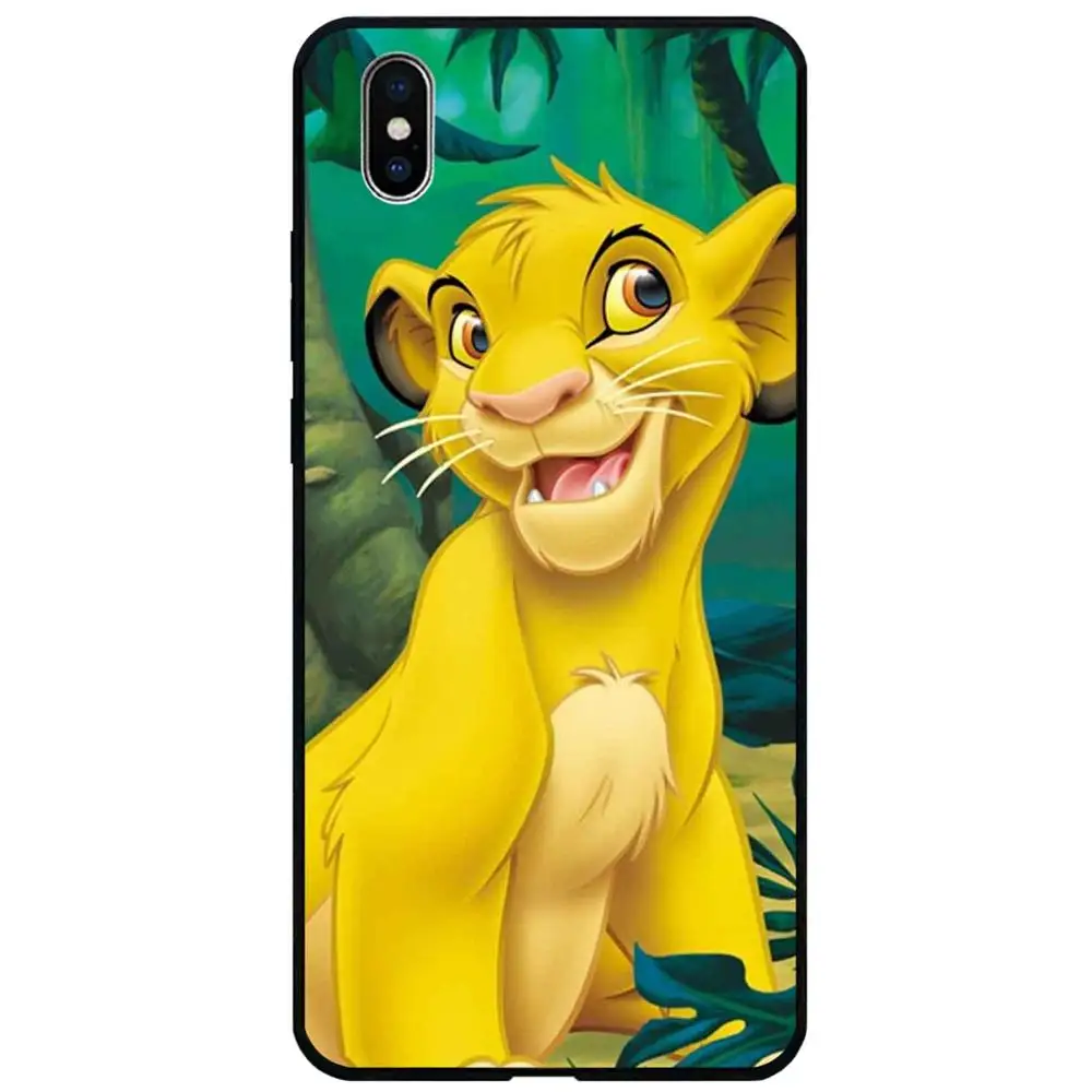 P0223A Милый мультяшный силиконовый чехол для iphone xr x xs max 8 plus 7 7plus 6 6s 11 pro max THE LI0N KING анти-осень мягкий чехол на заднюю панель телефона - Цвет: P0223A