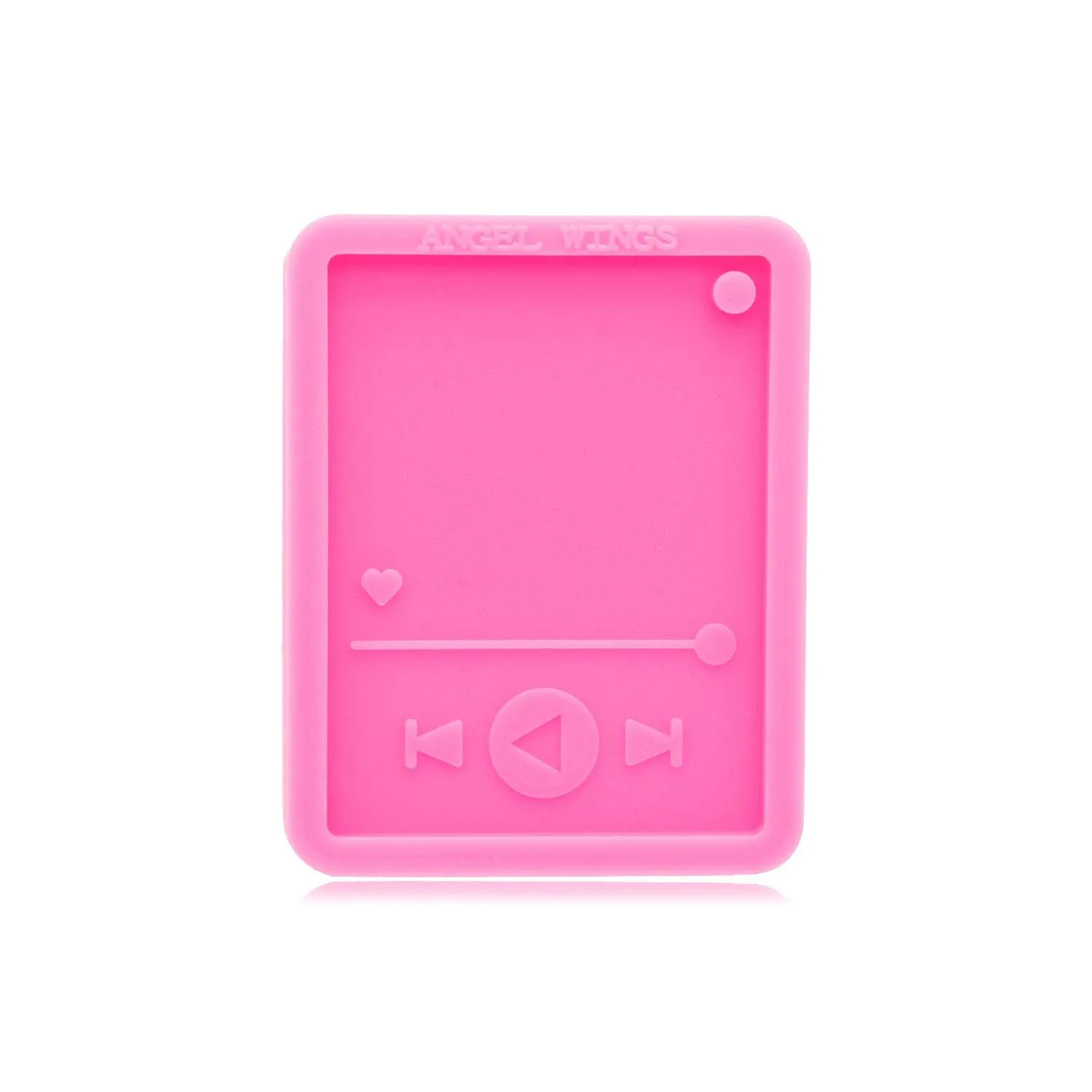 

Silicone Resin Glossy Player Mold Epoxy Music DIY Craft Jewelry Tool For Phone Grip