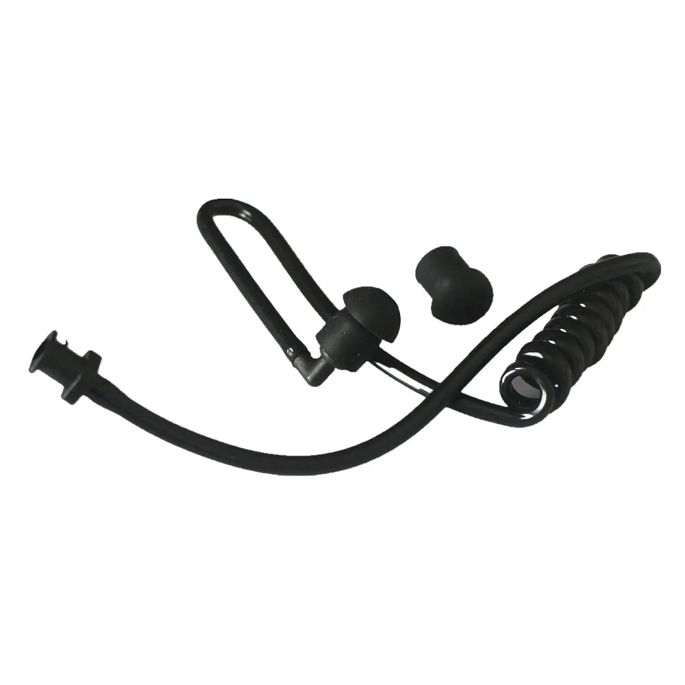 Черные акустические наушники Police воздушно трубчатые вкладыши для Kenwood Motorola