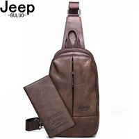 jeepbuluo mens chest bag luxury brands double zipper crossbody sling bags big size high quality men travel crossbody bag cool