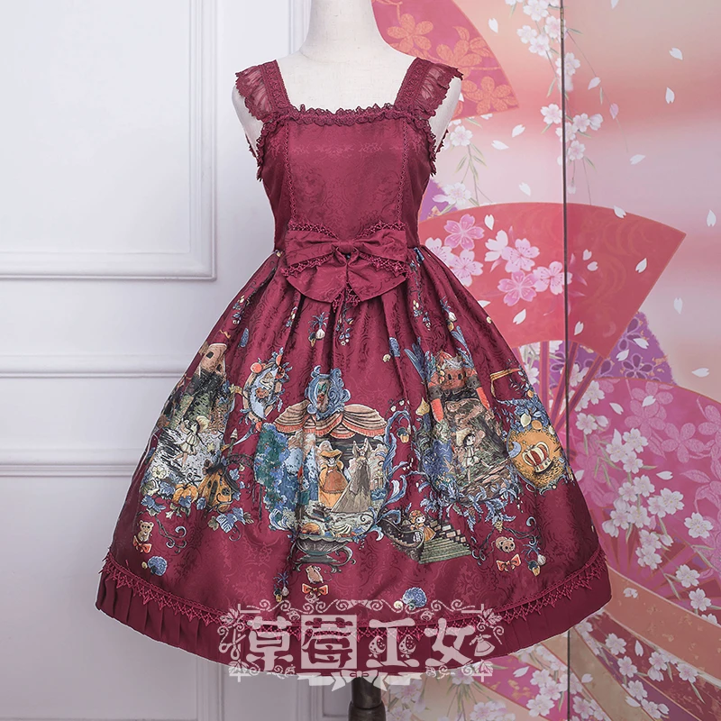 Chipol's Fairytale Land ~ милое платье JSK Lolita с принтом клубничной ведьмы - - Цена: 