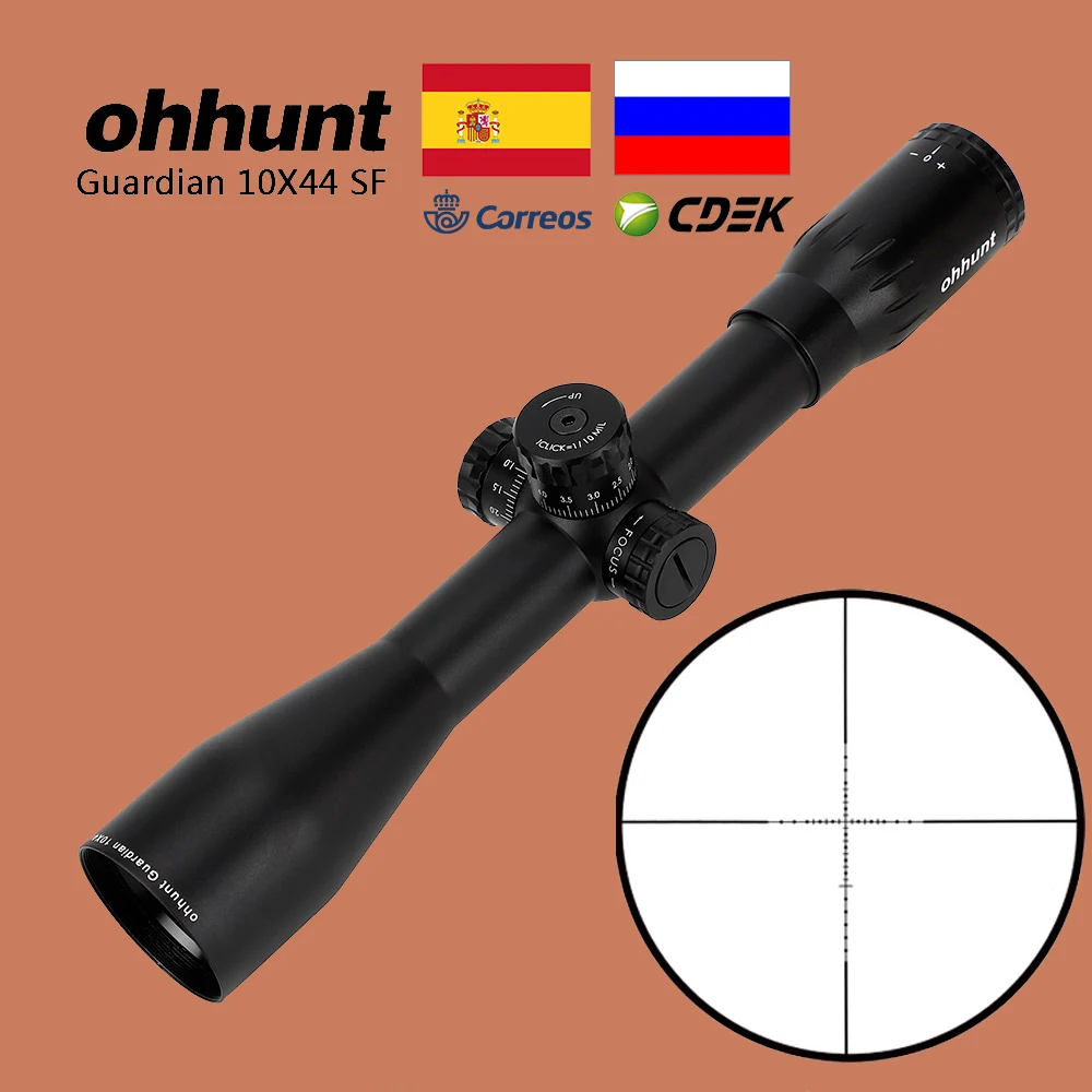 Ohhunt Guardian 10X44 SF охотничий оптический прицел 2 стиля стеклянная сетка боковой