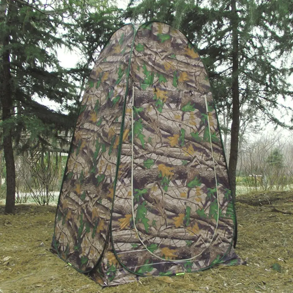 Newest Toilet Tent Portable Privacy Shower Camping Pop Up Camouflage UV Function Outdoor Quick Opening Dressing | Спорт и
