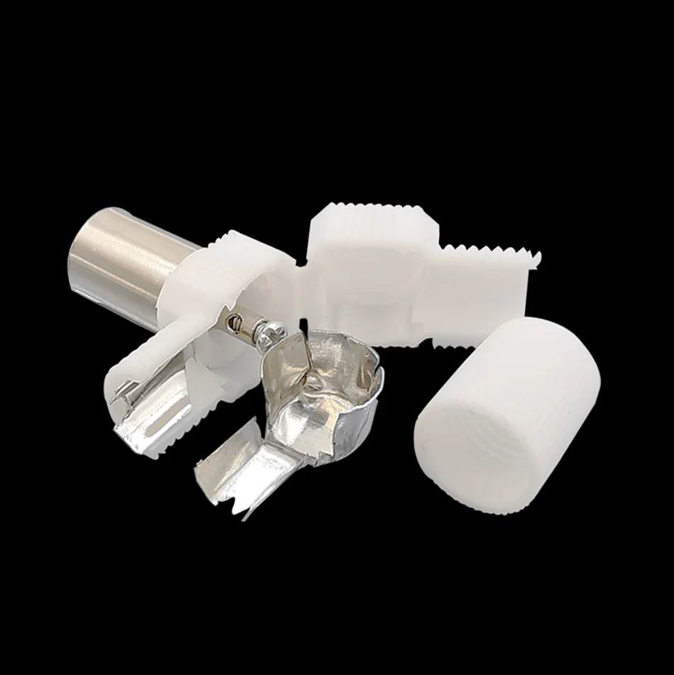 4Pcs TV Antenna 90 Degrees Right Angle Connectors Male and Female RF Coaxial Antennas Adapter White |