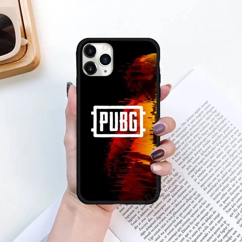 pubg hot fashion game phone case for iphone 11 12 pro xs max 8 7 6 6s plus x 5s se 2020 xr luxury brand shell funda coque free global shipping