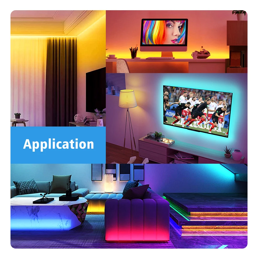 Интеллектуальная беспроводная (Wi Fi) светодиодная лента светильник s Tuya RGB