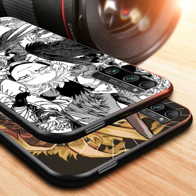 

BNHA Hawks Coat Anime for Honor View 30i 30S 30 20S 20 20i 20E V20 10X 10i 10 9X 9S 9A Pro Plus Lite Black Phone Case