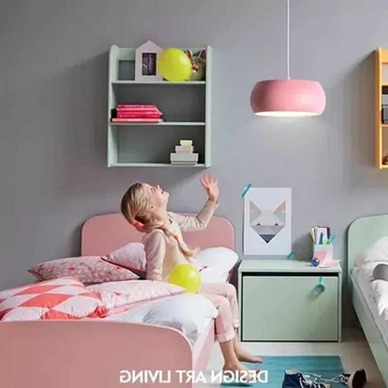 Скандинавский светильник в виде Макарон для спальни креативный Simlpe милый