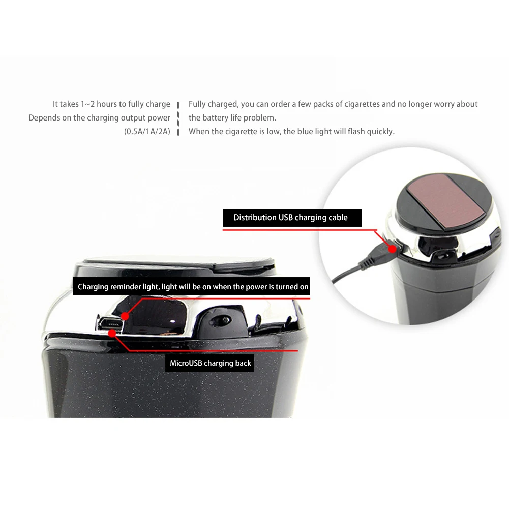 Портативный из нержавеющей стали дым чашки держатель сигареты автомобиля