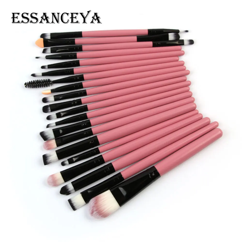 ESSANCEYA набор кистей для макияжа 20 шт. туалетных принадлежностей деревянных + 4