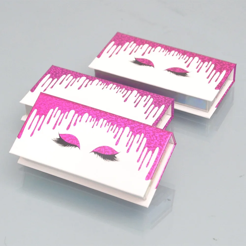 

Bulk items Wholesale 30/lots Lash Boxes Packaging Eyelash Box Package Custom fake 25mm Mink lashes Storage Makeup Case Vendors