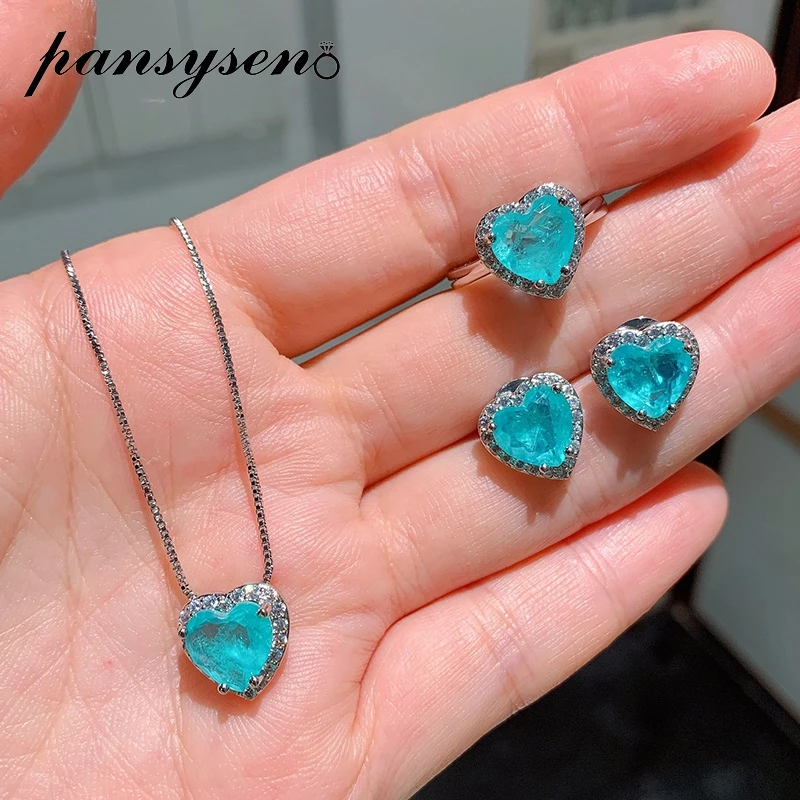 

Комплект из колье и серёг, из серебра 925 пробы