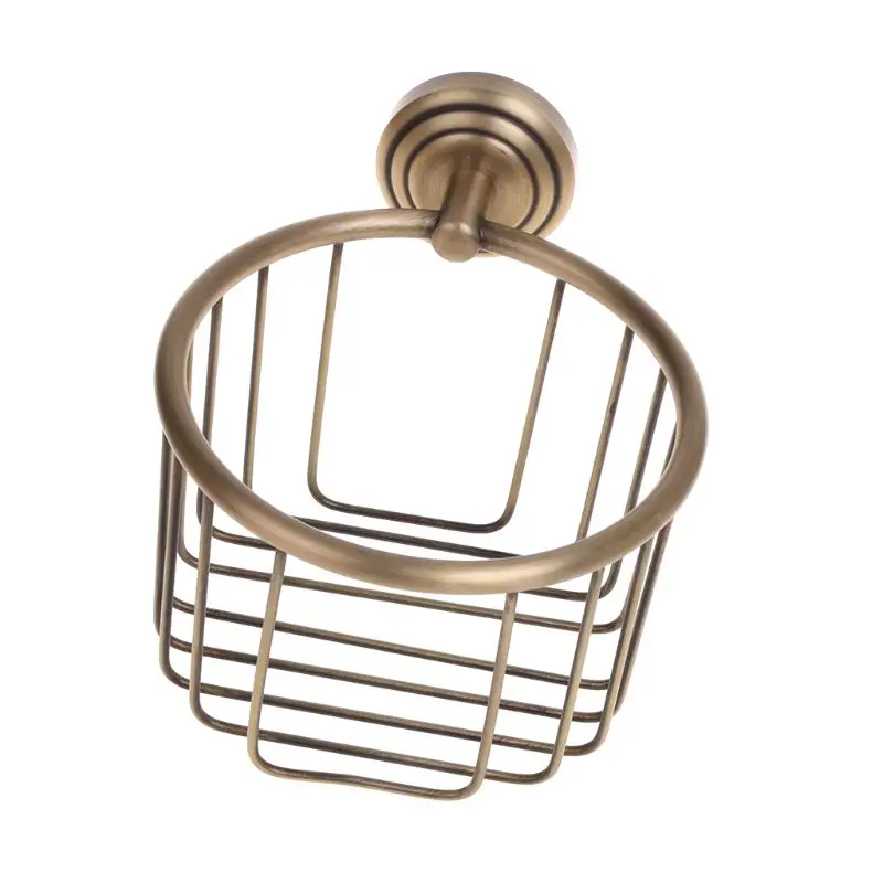 

Antique Brass Roll Paper Holder Durable Toilet Tissue Towel Bathroom Accessories Dropship
