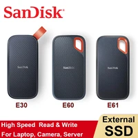 sandisk ssd portable mobile hard disk e30 e60 e61 4tb 2tb 1tb 480g usb3 2 typeca e81 external hard for laptop solid state drive