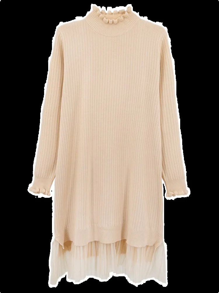 

Women's Mid-length Sweater Thickened Over The Knee Bottoming Shirt New Autumn Matching Coat
