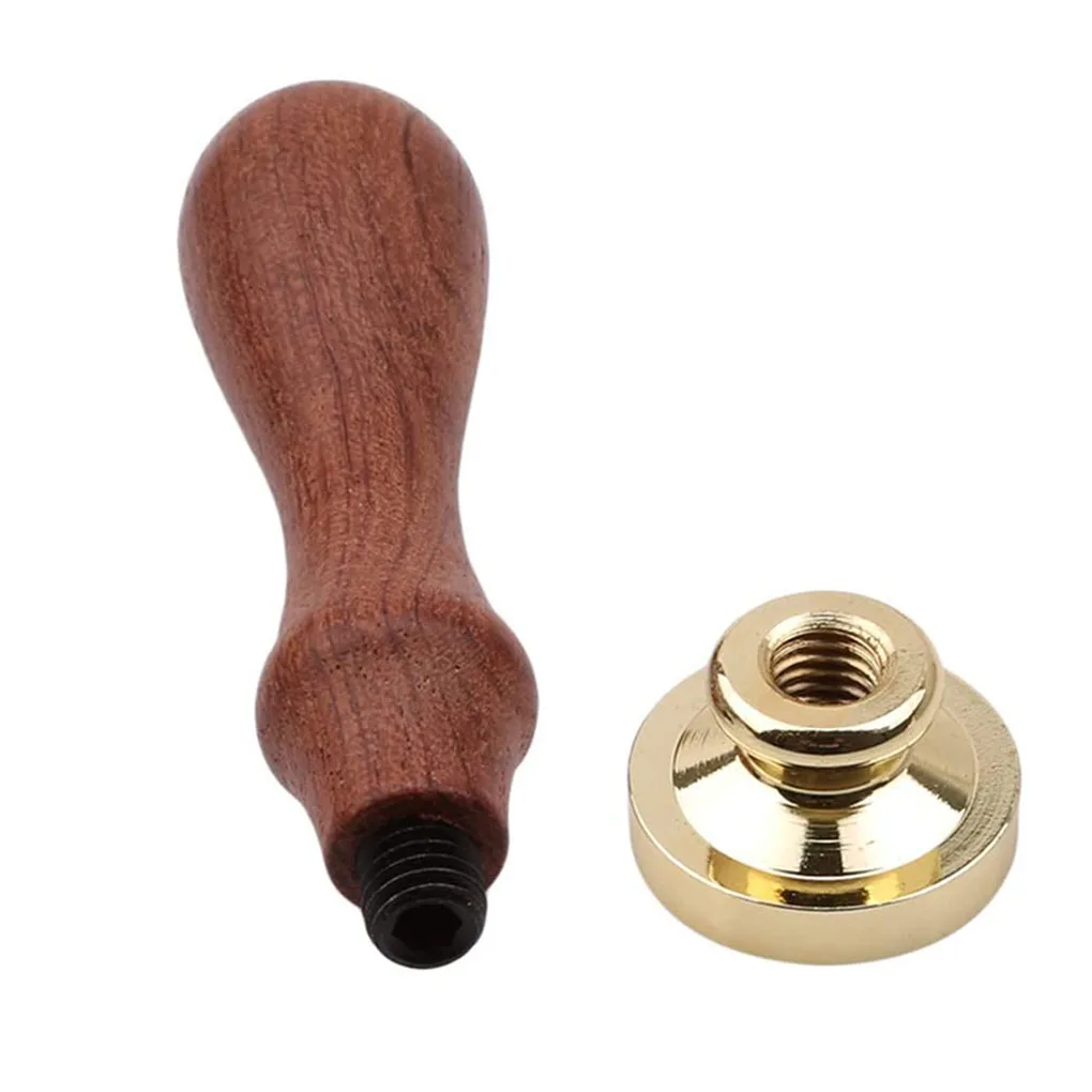 Восковое уплотнение для животных штамп из латуни с деревянной ручкой съемный