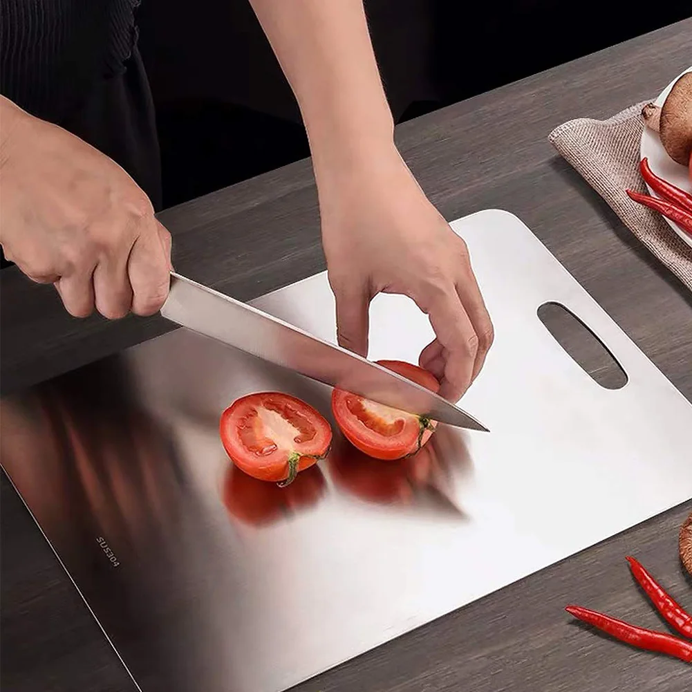 Разделочная доска из нержавеющей стали 304 для кухни большая металлическая