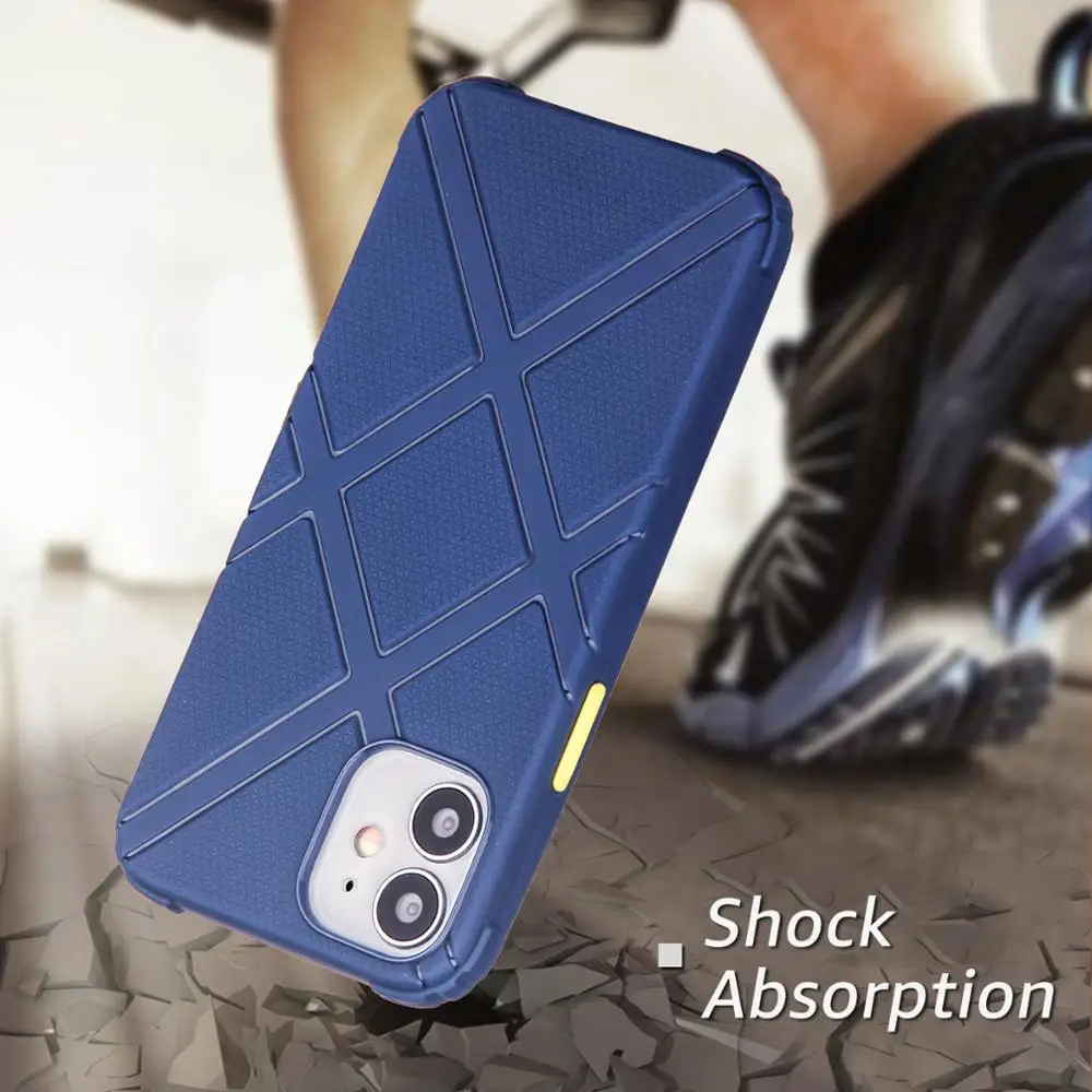 for apple iphone 12 pro max case soft silicone shockproof armor matte protective back cover case for iphone 12 12pro 12mini free global shipping