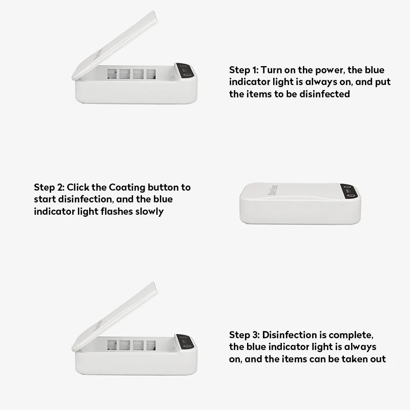 

Portable UV Light Sterilizer Box Phone Mask UV sterilizer Sterilization Lamp Disinfection Box For Personal Items Clean