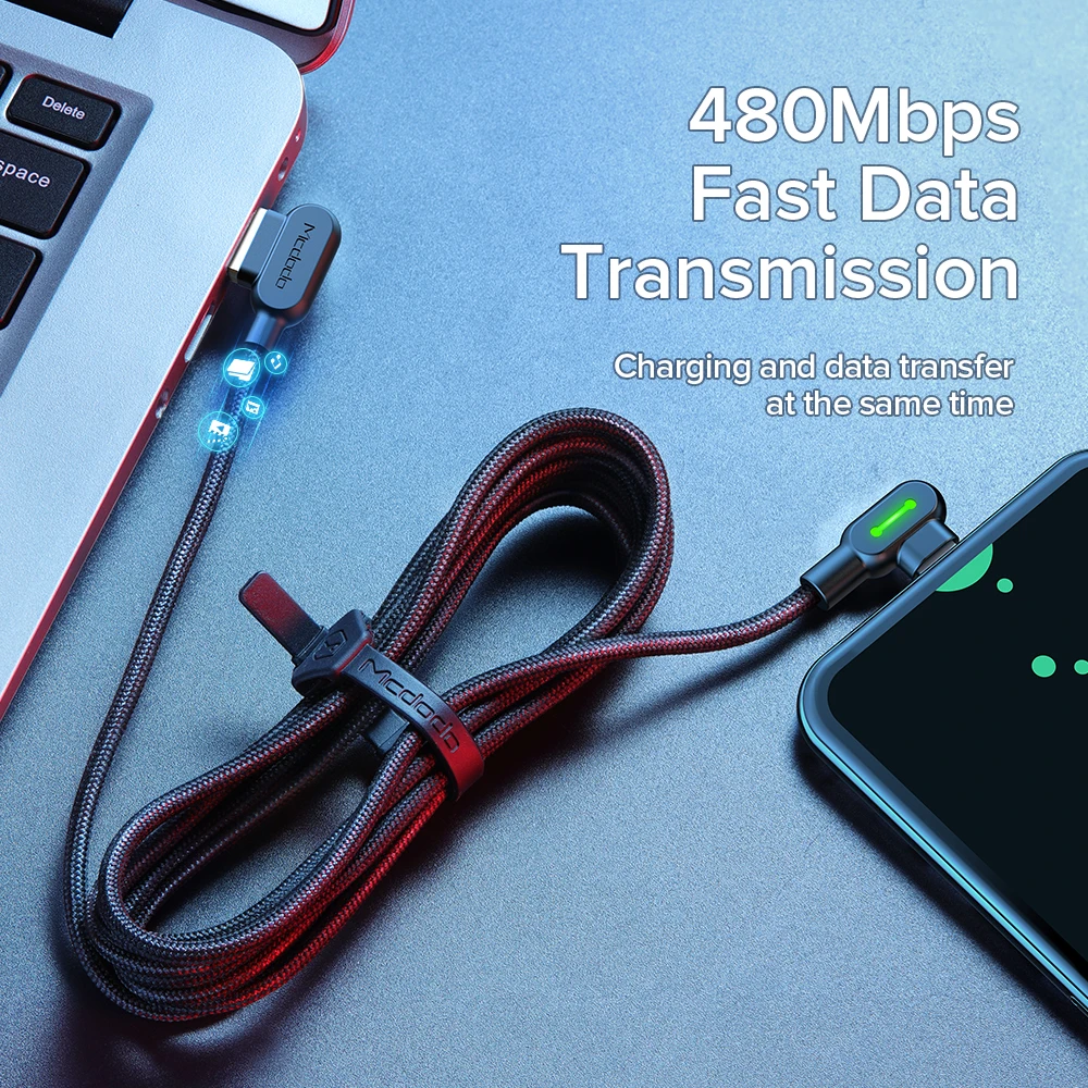 MCDODO 3 м usb type C кабель для быстрой зарядки USB C кабель для передачи данных type-c Android зарядное устройство USB-C Micro USB кабель для samsung S8 S9 Note 8