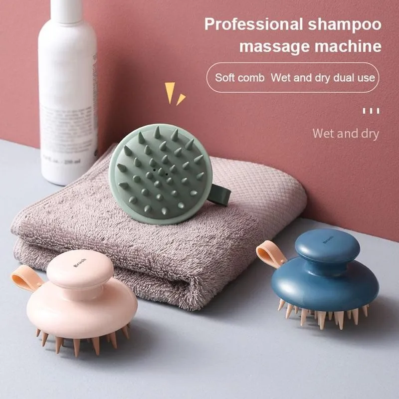 

1pcs Multifunctional Shampoo Brush Handheld ABS Scalp Shampoo Massage Brush Shower Hair Comb Mini Head Meridian Massager