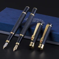 luxury high quality hero fountain pen frosted black golden dragon iraurita ink pen stationery office school supplies new