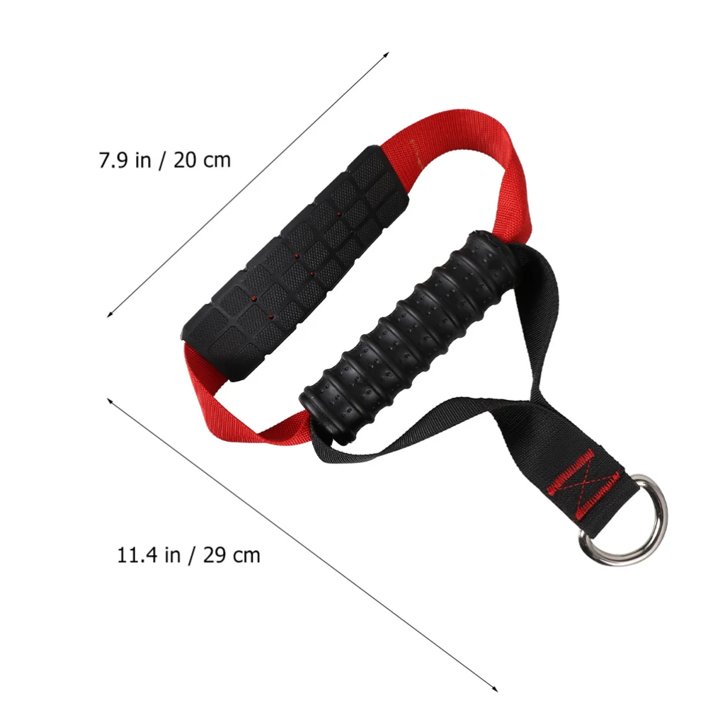 

2pcs D-ring Rope Cable Bar Elastic String Handle Chest Expander Holder