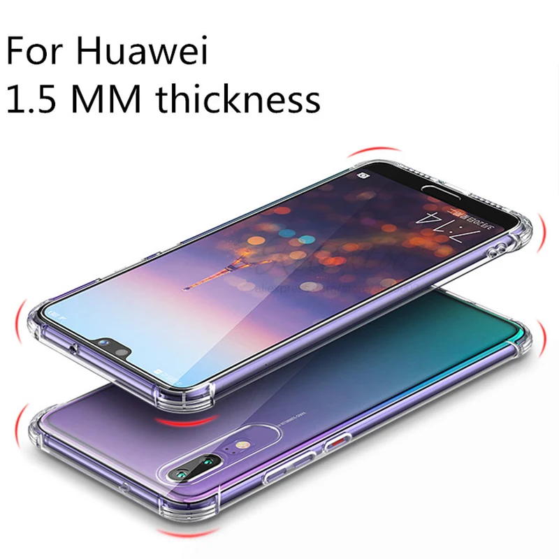 Чехол для Huawei Mate 30 p30 p20 pro lite противоударный мягкий силиконовый чехол из ТПУ Honor 20 10