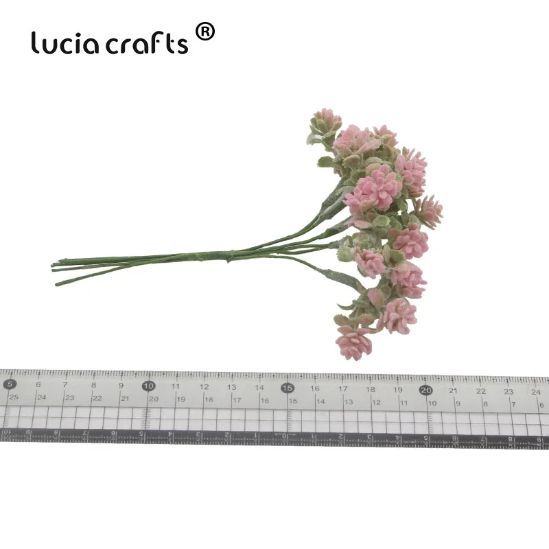 Lucia crafts 5 шт. пластиковые растения искусственные маленькие листья ветка сделай