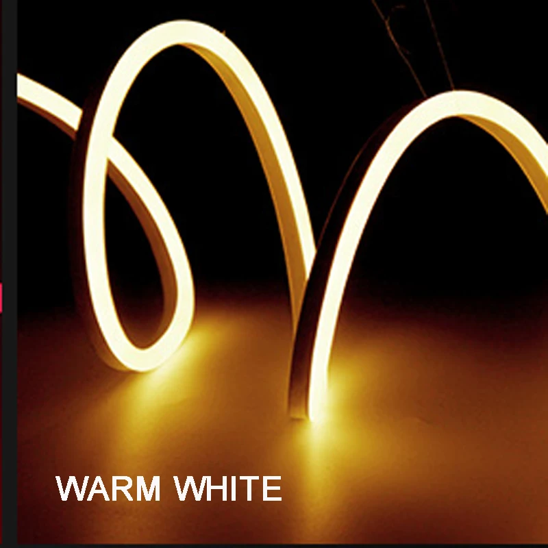 Warm White 220V неоновая Светодиодная лента светильник веревка светильник лента 120led/M IP67 Водонепроницаемый гибкие Фея светильник ing наружного и внутреннего Lighting - Испускаемый цвет: Warm White