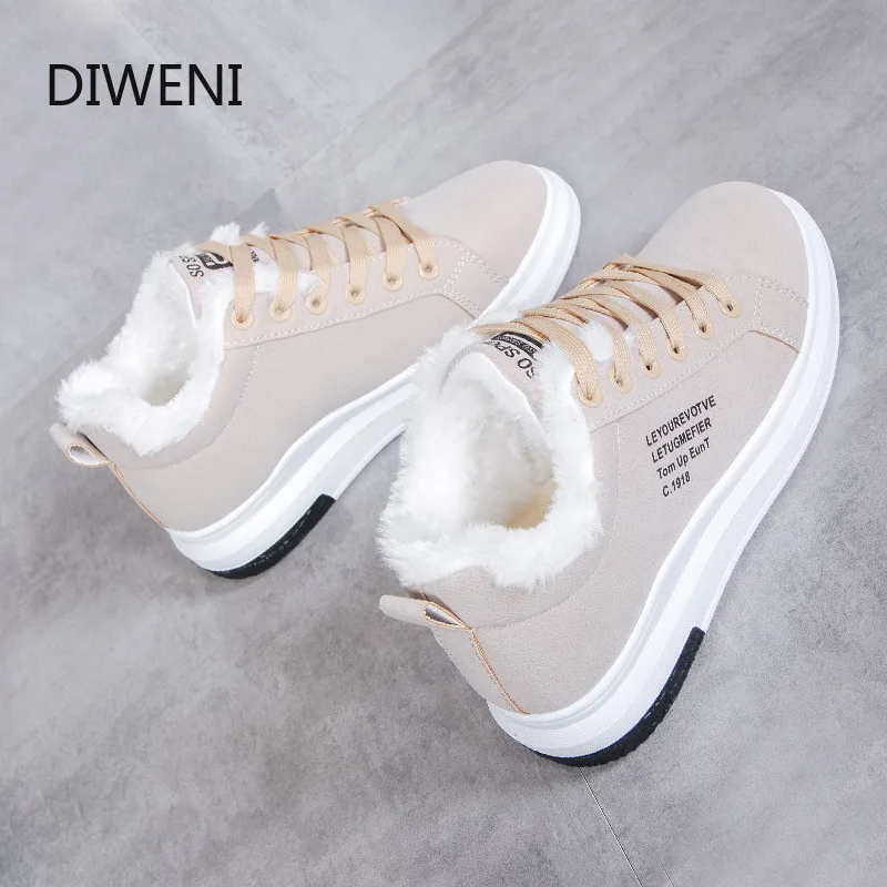 DIWEINI женские ботинки зимняя обувь очень теплые зимние ботильоны Botas Mujer Плюшевые