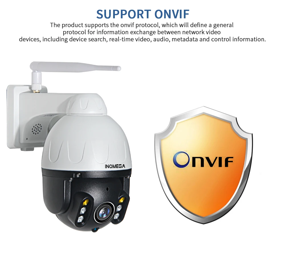 INQMEGA 1080P 2MP PTZ IP камера с автоматическим отслеживанием наружная водонепроницаемая Мини скоростная купольная камера ИК 30 м P2P камера домашняя камера безопасности