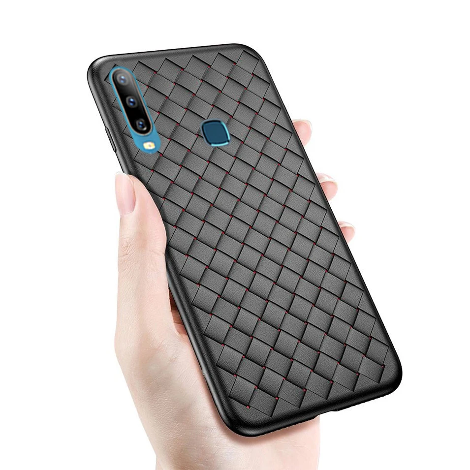 TRISEOLY для VIVO Y17 чехол дышащий ТПУ тканый мягкий силиконовый бампер задняя крышка Y3