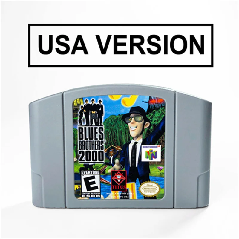 

Blues Brothers 2000 For 64 Bit Video Game Cartridge USA Version NTSC Format