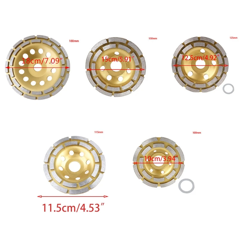 

Diamond Segment Wheel Disc Grinding Cup Concrete Marble Stone Floor Polishing Plate Double Row Grinding Wheel