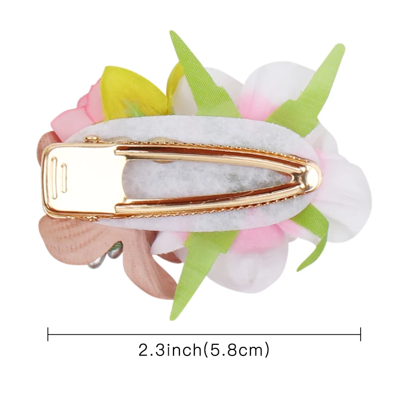 2 шт./лот Цветочные заколки для девочек Искусственные цветы ручной работы волос