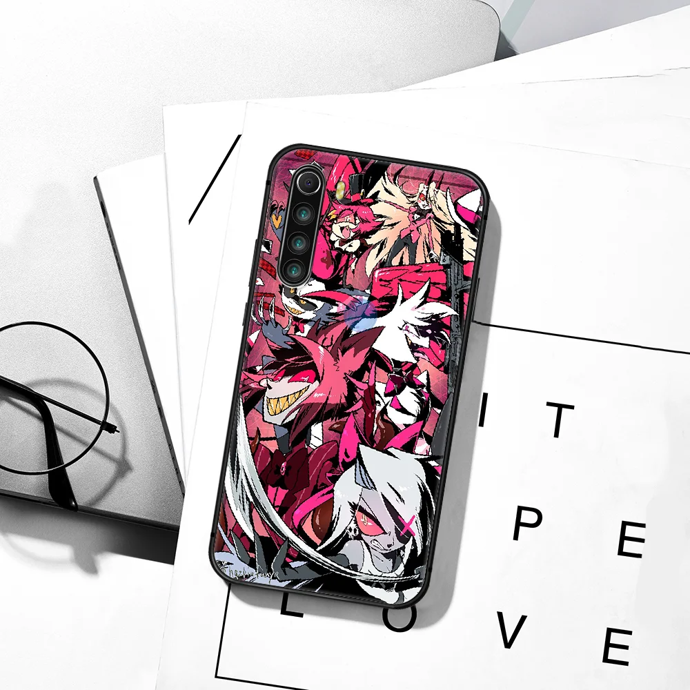 

H-Hazbine Hotels Alastor Anime Phone Case For XIAOMI Redmi 8 9 9C Note 6 7 8 9 9S K20 K30 K40 Pro Plus black Prime Pretty Cover