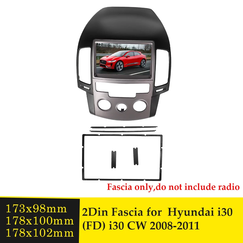 2 Din รถวิทยุสำหรับ Hyundai I30 FD I30CW ซ้าย2008-2011สเตอริโอวิทยุ Dash ชุดติดตั้งกรอบ Facia