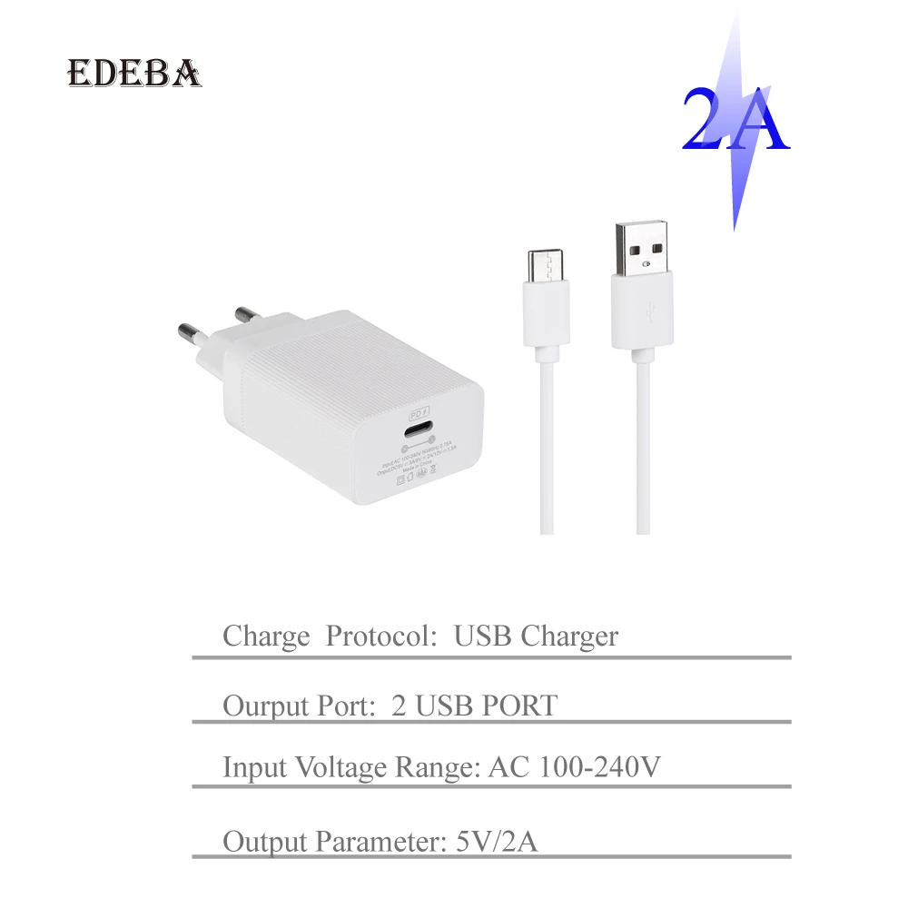 

New Dual USB Charger for iPhone Xiaomi EU plug 5V/2A Mini Fast Charger ad to dc usb adapter Phone Charge for Samsung Huawei