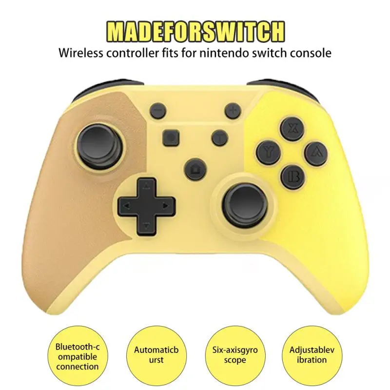 For Switch Gamepad Pro Bluetooth-compatible Game Controller NS Handle With Wakeup NFC Function 6-axis Gyroscope | Электроника