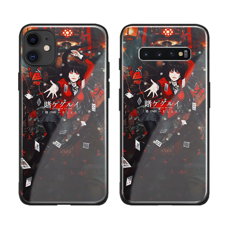 jabami yumeko cover for iphone se 6s 7 8 x xr xs 11 pro max samsung s note 10 20 plus glass phone case shell free global shipping