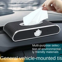 car accessories tissue box move car number plate multi functional paper box tissue box creative clock seat type central control